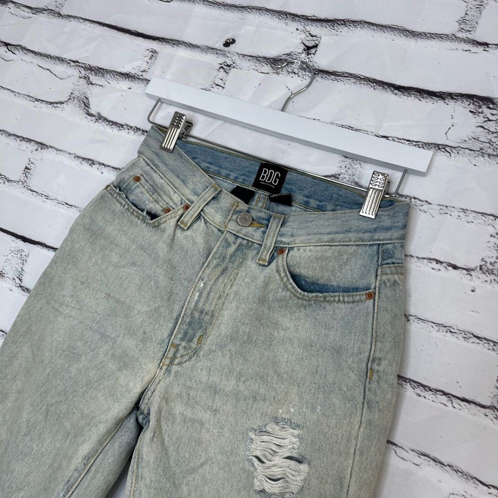 Vintage BDG Urban Outfitters High Waist Light Wash Bootcut Jeans 90s Streetwear - Picture 7 of 16